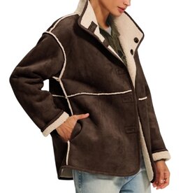 Velvet SHONA SHERPA REVERSIBLE JACKET ESPRESSO