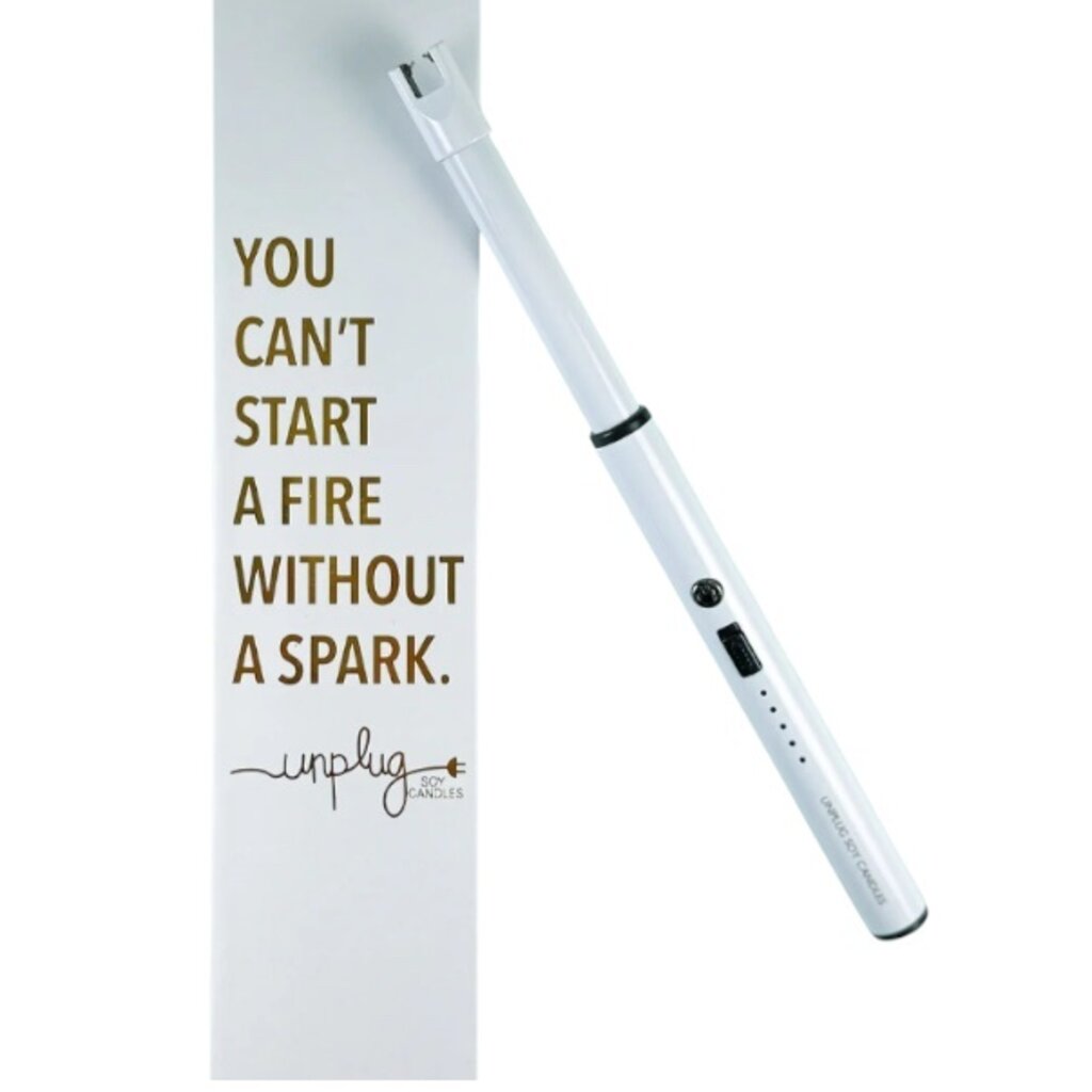 UNPLUG SOY USB Lighter Rechargeable Candle Lighter White