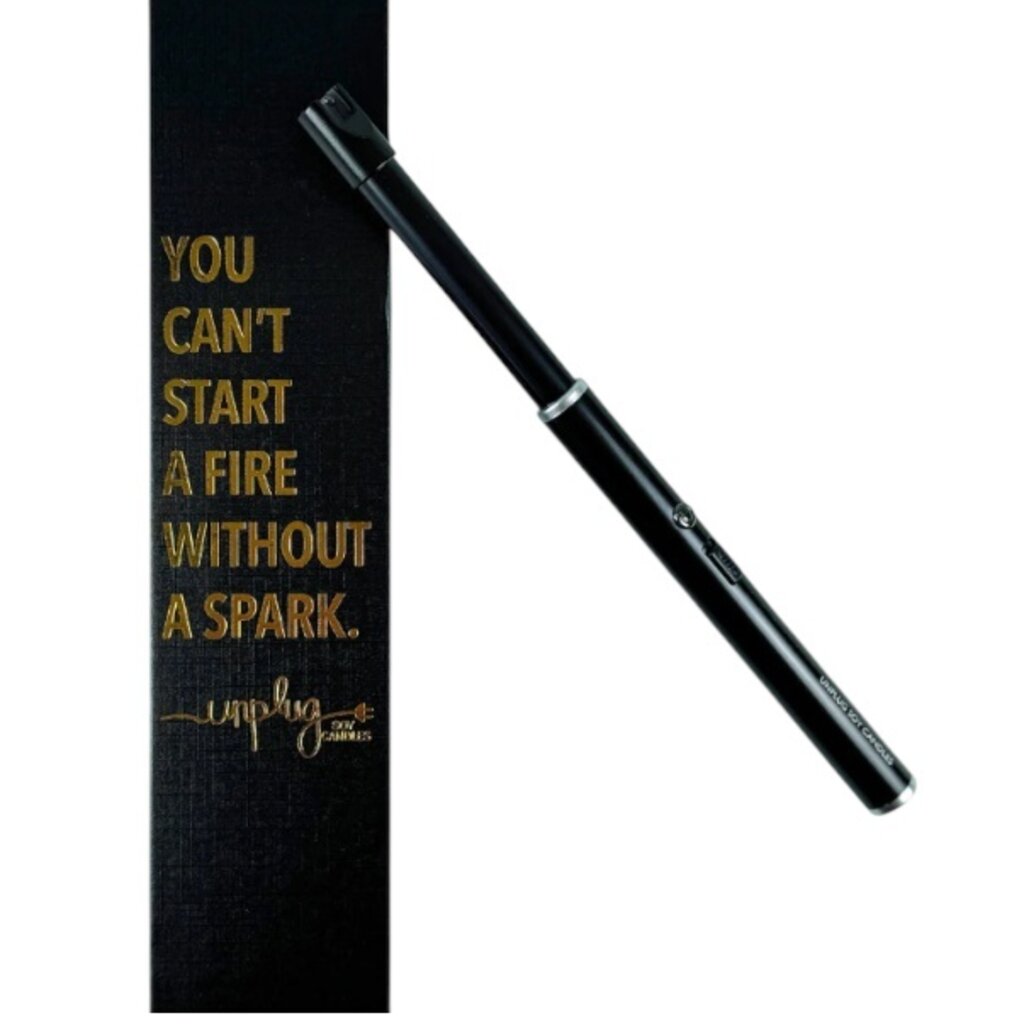 UNPLUG SOY USB Lighter Rechargeable Candle Lighter Black