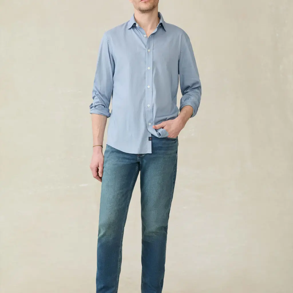 Faherty FOR HIM THE MOVEMENT SHIRT AZURE PINTUCK
