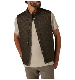 7DIAMONDS CREST QUILTED VEST OLIVE