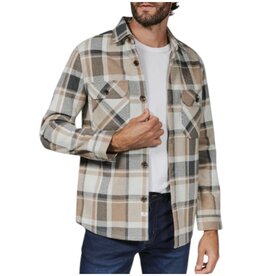 7DIAMONDS CRAFTSMAN TWILL SHACKET WALNUT
