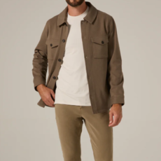 7DIAMONDS CRAFTSMAN TWILL SHACKET KHAKI