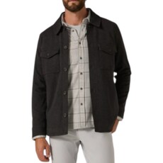 7DIAMONDS CRAFTSMAN TWILL SHACKET CHARCOAL