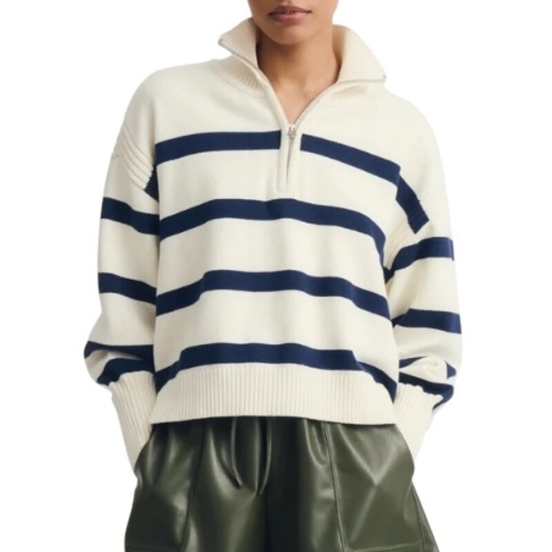 Melissa Nepton MIA SWEATER WHITE/NAVY STR