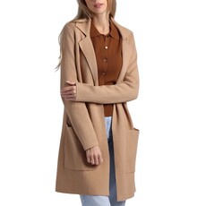 Cttn Cashmere Solid Double Face Notch Collar Coat Camel