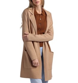Cttn Cashmere Solid Double Face Notch Collar Coat Camel