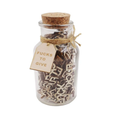 ShutUpAndTakeMyMoney Small Jar of Fucks Gift Jar (5oz) - Perfect Gag Gift