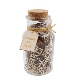 ShutUpAndTakeMyMoney Small Jar of Fucks Gift Jar (5oz) - Perfect Gag Gift