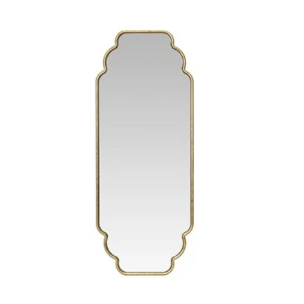 35-3/4"H Metal Framed Scalloped Wall Mirror