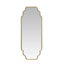 35-3/4"H Metal Framed Scalloped Wall Mirror