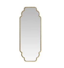 35-3/4"H Metal Framed Scalloped Wall Mirror
