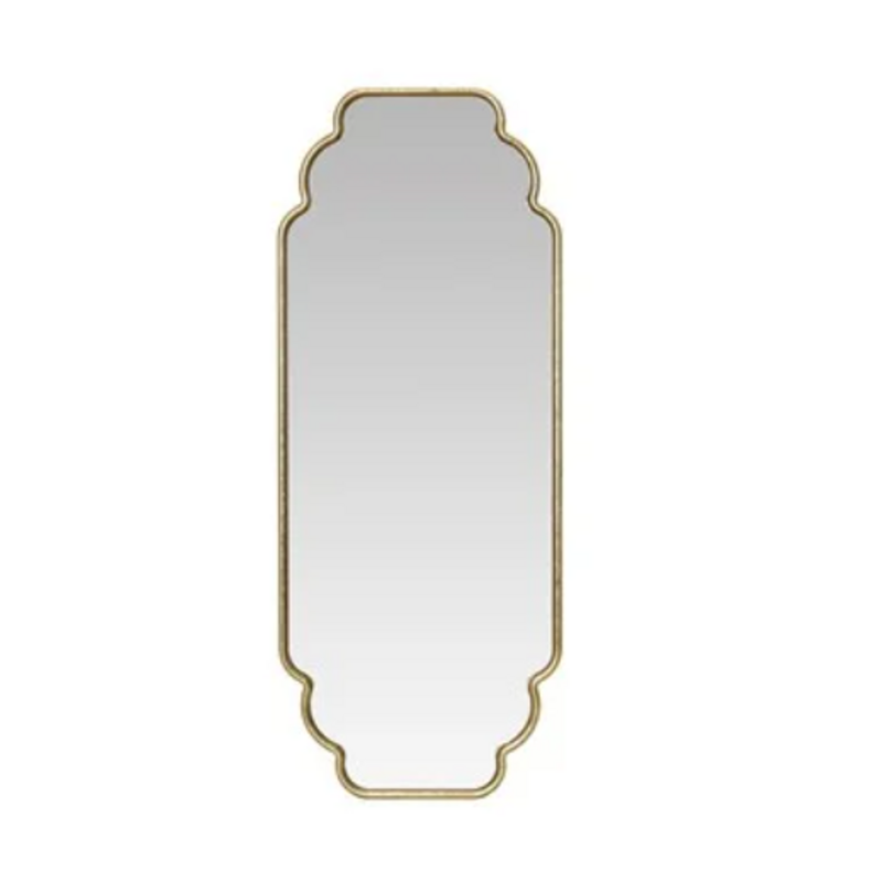 35-3/4"H Metal Framed Scalloped Wall Mirror