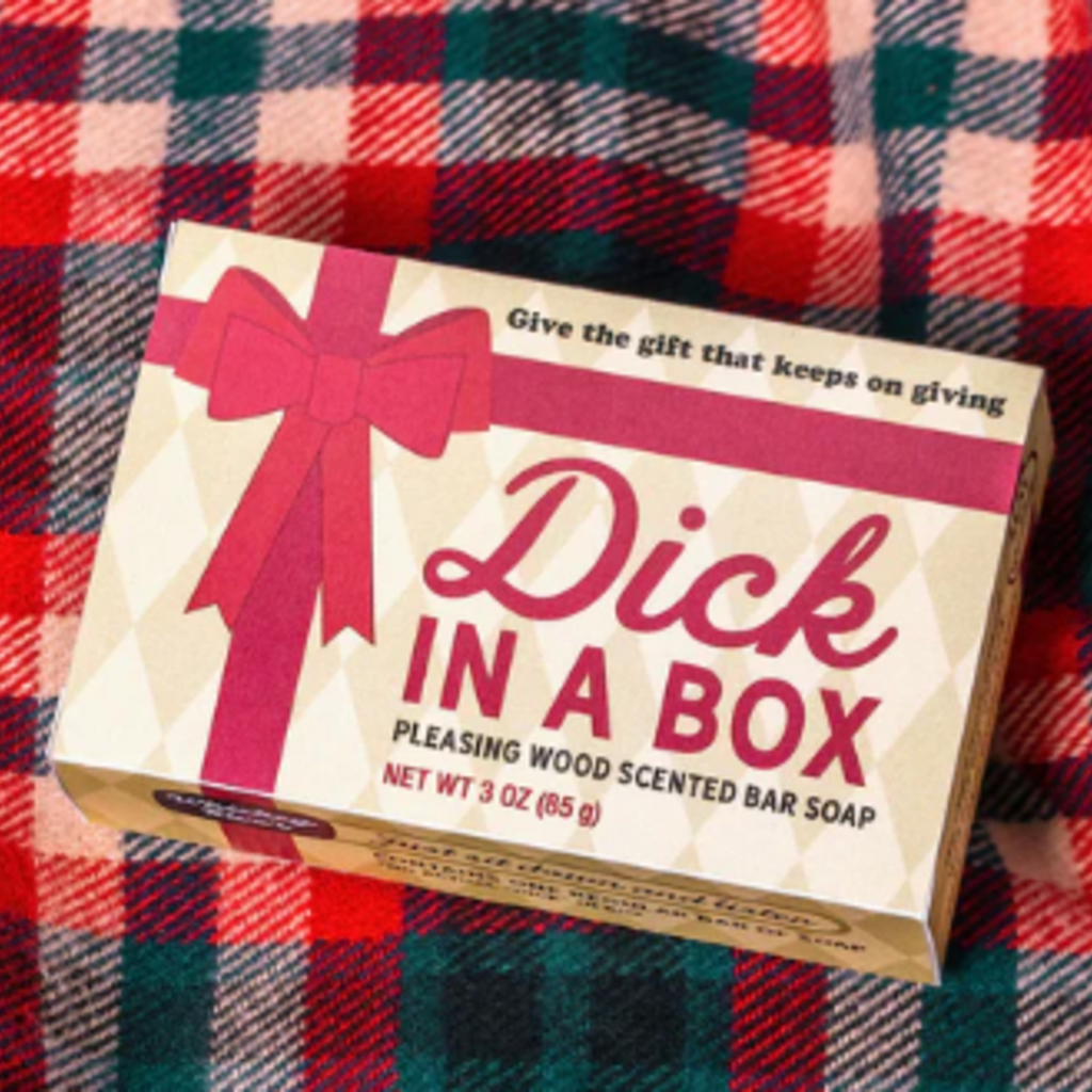 WHISKEY RIVER SOAP Dick in a Box Holiday Triple-Milled Boxed Soap
