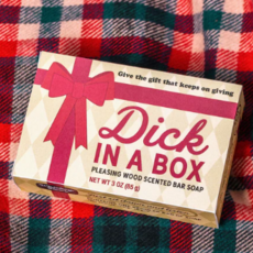 WHISKEY RIVER SOAP Dick in a Box Holiday Triple-Milled Boxed Soap