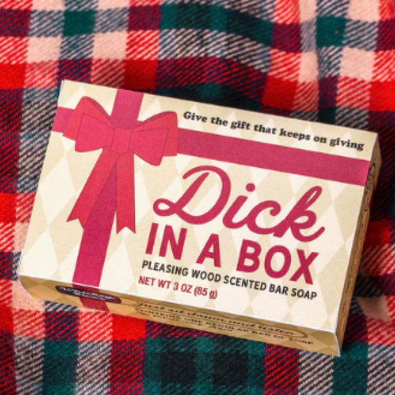 WHISKEY RIVER SOAP Dick in a Box Holiday Triple-Milled Boxed Soap