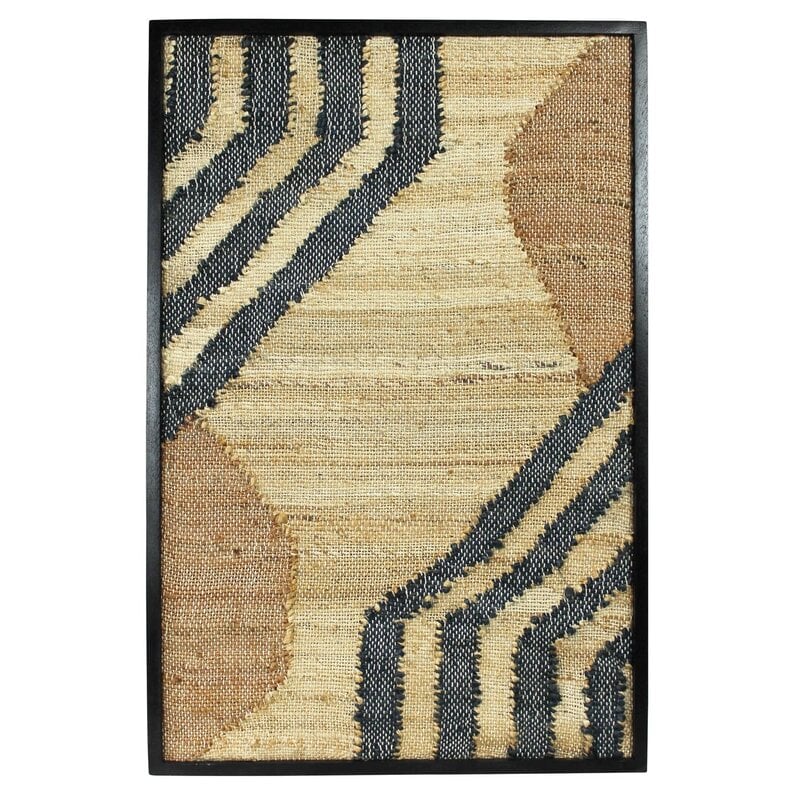 Chaves Woven Wall Art Lines on Light