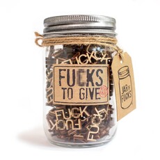 ShutUpAndTakeMyMoney Jar of Fcks To Give 12 oz Gag Gift Christmas White Elephant