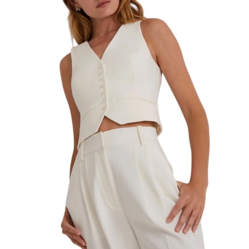 FAVORITE DAUGHTER THE FAVORITE VEST IVORY