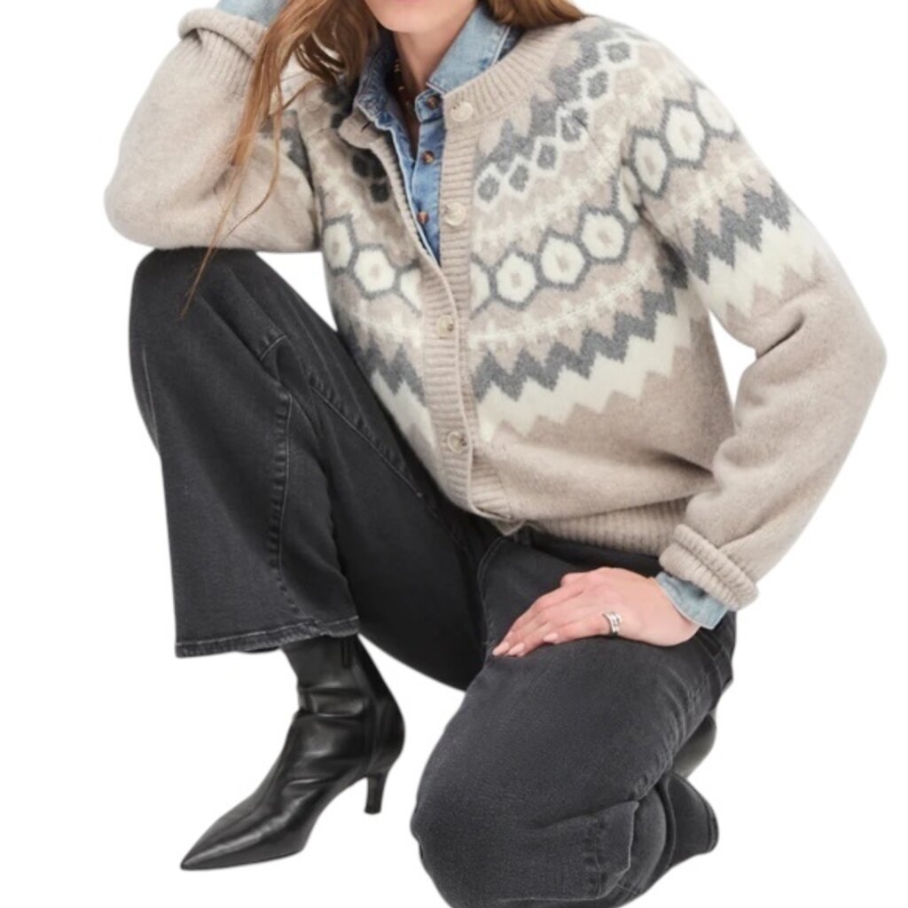 FAVORITE DAUGHTER THE SNOWED IN CARDIGAN SHORTBREAD