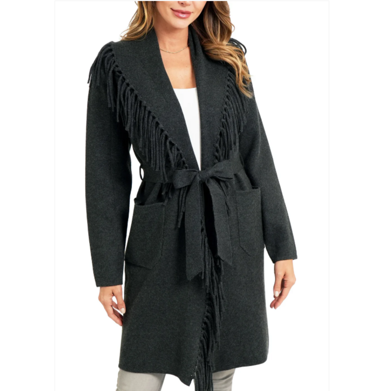 CAROLINE COAT CHARCOAL