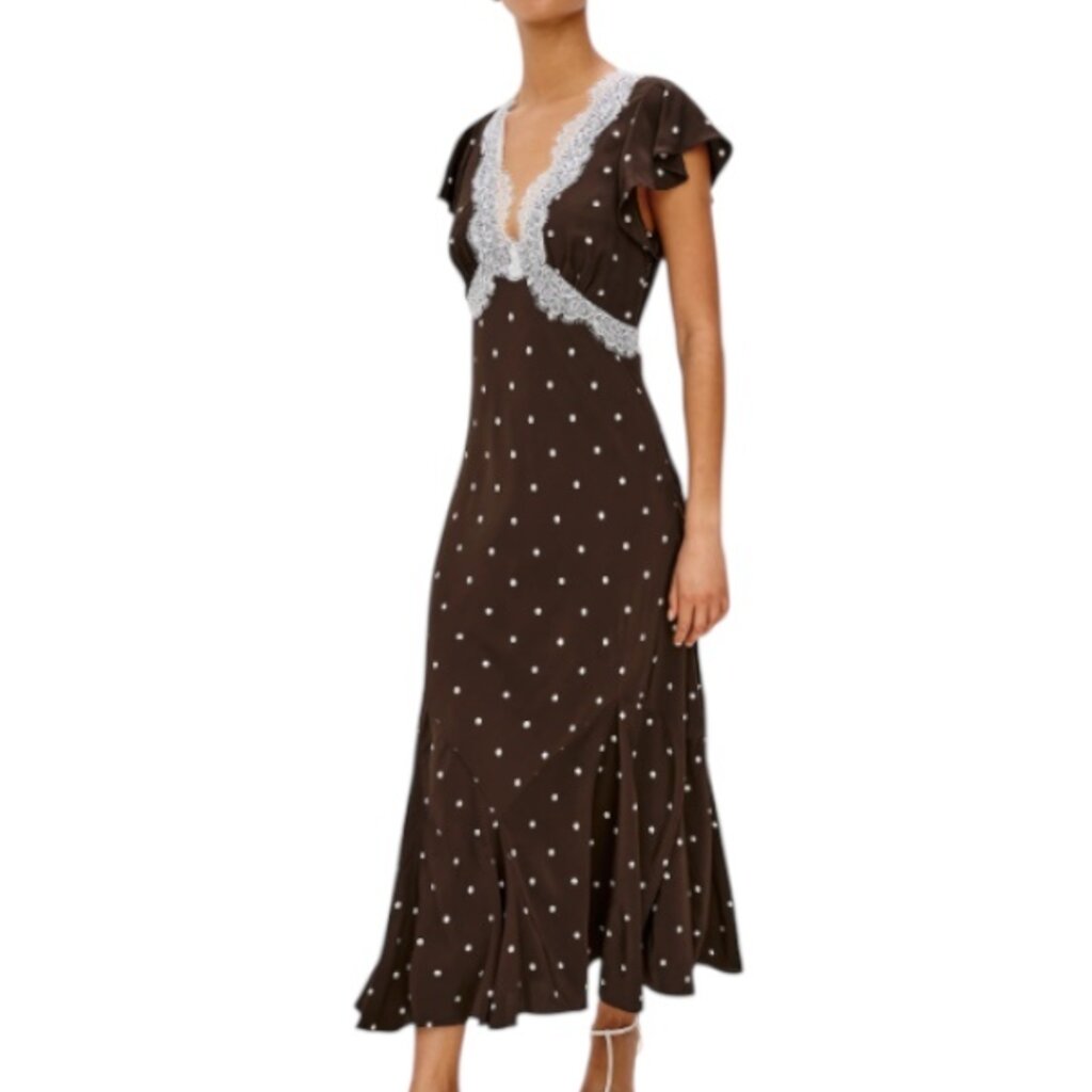 Rails MATTIA DRESS COCOA POLKA DOTS