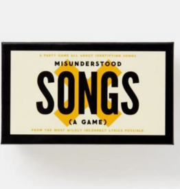 CHRONICLE BOOKS Brass Monkey Misunderstood Songs Game