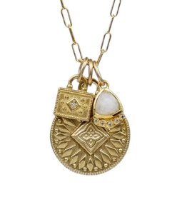 Lulu Surya Charm Necklace