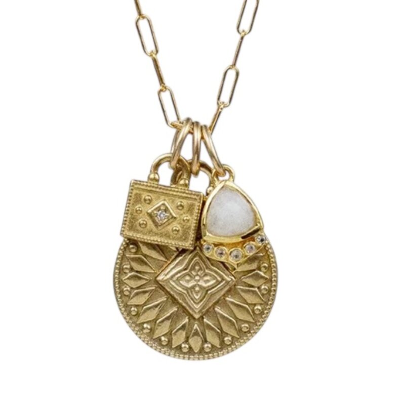 Lulu Surya Charm Necklace