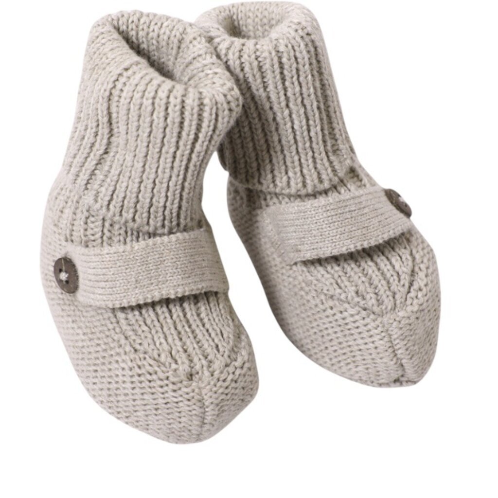 Viverano Milan Baby Booties Shoes Sweater Knit STONE