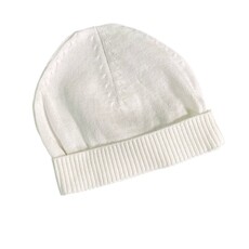 Viverano Milan Round Hat Sweater Knit Baby Beanie DOVE WHITE