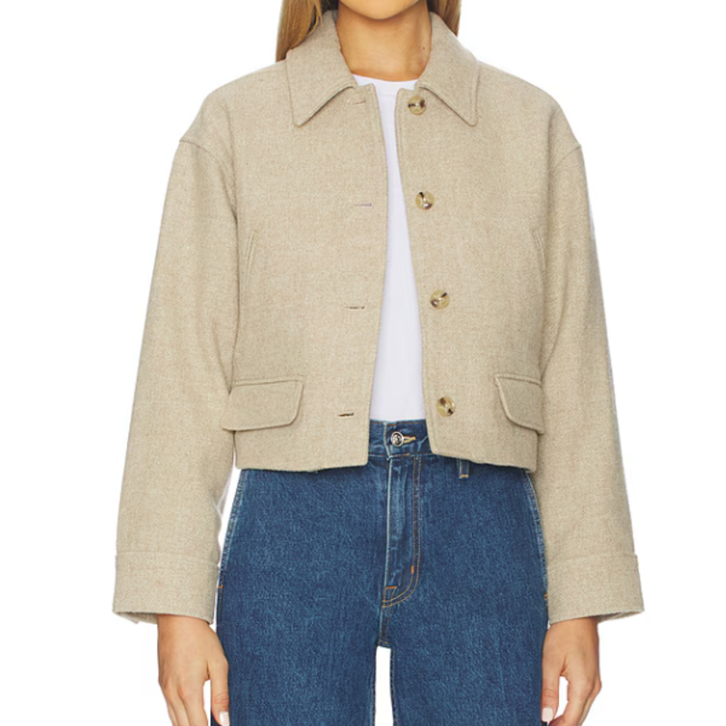 Paige ALFIE JACKET TAUPE MULTI