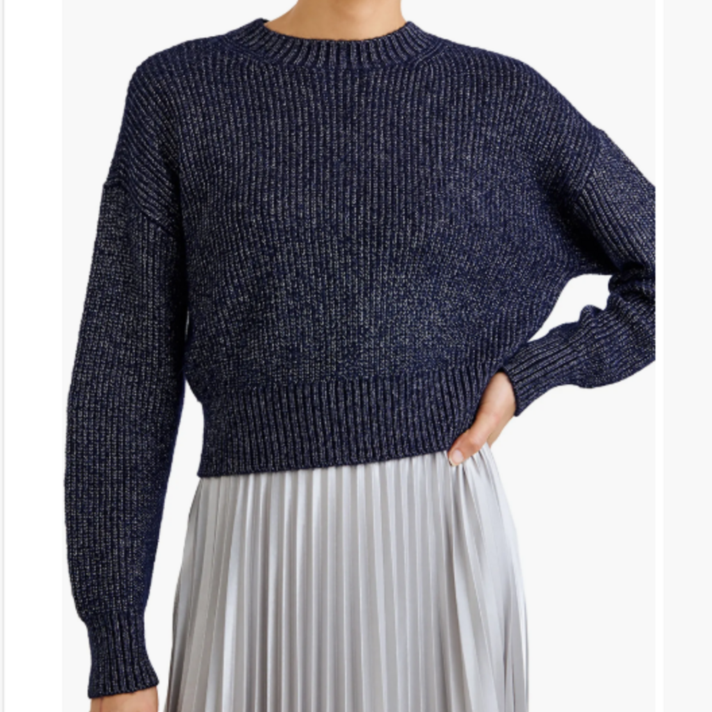 FITTED WAIST SWEATER MOONLIGHT SHIMMER