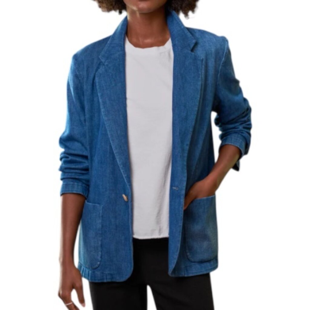 Frank & Eileen Bond Oversized Blazer Washed Blue