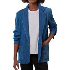 Frank & Eileen Bond Oversized Blazer Washed Blue