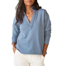 Frank & Eileen Patrick Popover Henley Sweatshirt Slate