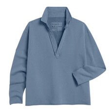 Frank & Eileen Patrick Popover Henley Sweatshirt Slate