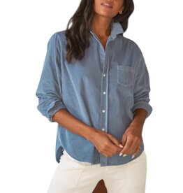 Frank & Eileen EILEEN Relaxed Button-Up Shirt SLATE CORDUROY