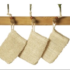 Bamboo Switch Set of 3 Sisal Soap Saver Bag