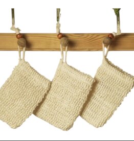 Bamboo Switch Set of 3 Sisal Soap Saver Bag
