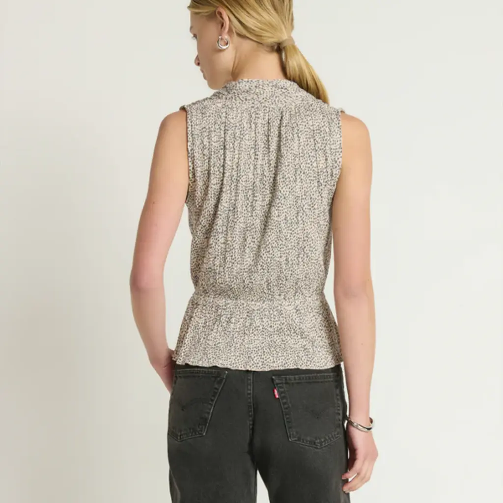 NATION LTD NINA WRAP FRONT TOP WINTER PEBBLE