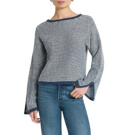 NATION LTD WILLOW PULLOVER SWEATER GREENWICH NAVY STRIPE