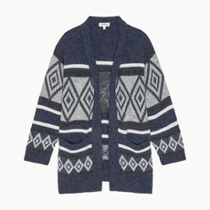 NATION LTD FRANKLYN FAIR ISLE CARDIGAN CHESAPEAKE FAIR ISLE