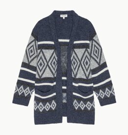 NATION LTD FRANKLYN FAIR ISLE CARDIGAN CHESAPEAKE FAIR ISLE