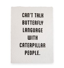 Sugarboo Butterfly Language Handmade Paper Print- 12"x16"