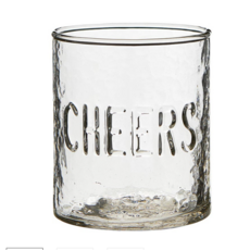 Santa Barbara Design Studio Hammered Glass - Cheers S/4