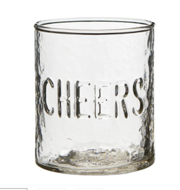Santa Barbara Design Studio Hammered Glass - Cheers S/4