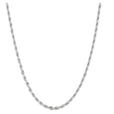 Thatch MINI BOWIE ROPE NECKLACE RHODIUM PLATED