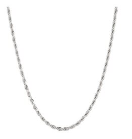 Thatch MINI BOWIE ROPE NECKLACE RHODIUM PLATED