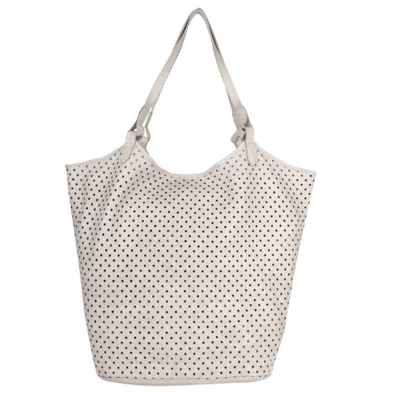 TOUR PERFORATED TOTE BAG WHITE